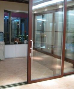 Dịch vụ gia công lắp đặt cửa đi nhôm kính mở trượt (lùa) 2 cánh tại Đà Nẵng